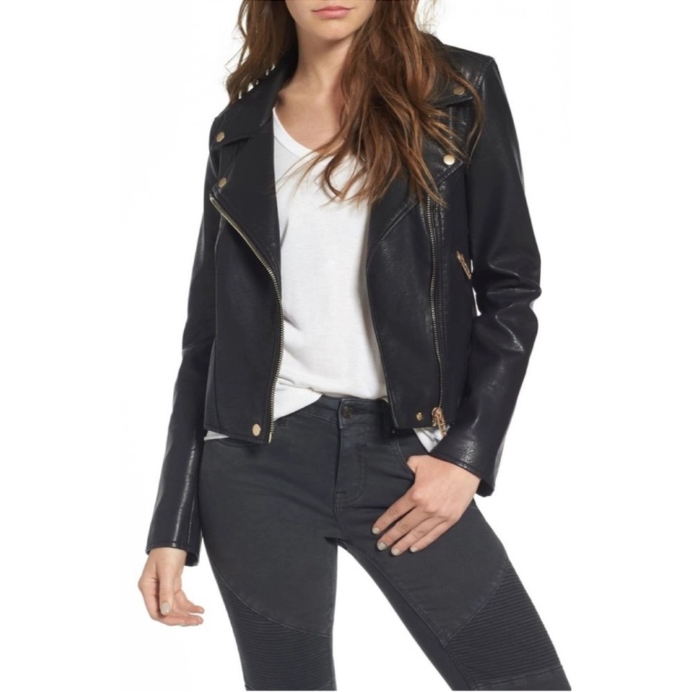 Blank NYC Black Faux Leather Jacket